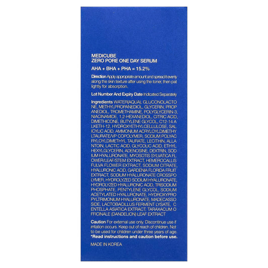 Medicube Zero Pore One Day Serum