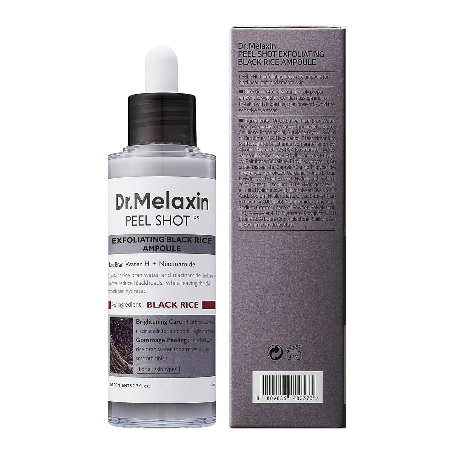 Dr.Melaxin Peel Shot Glow Rice Peeling Ampoule 80ml